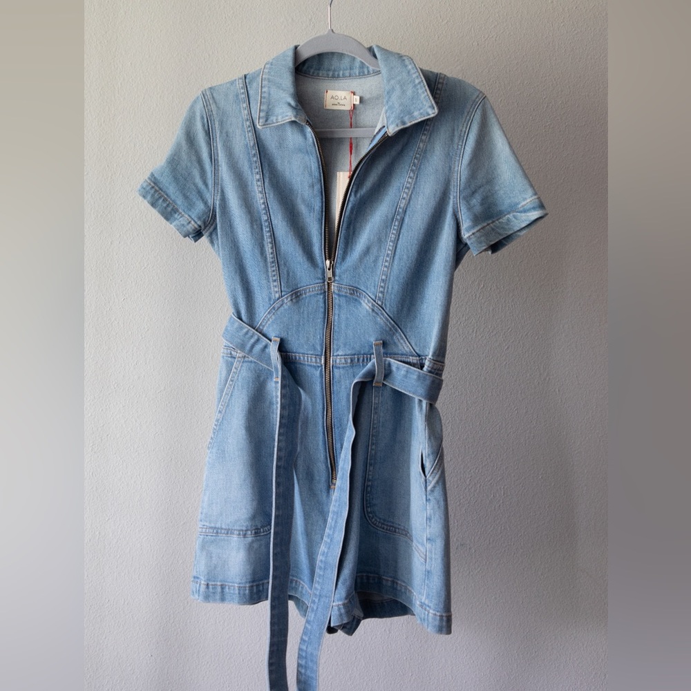 Denim Romper NWT